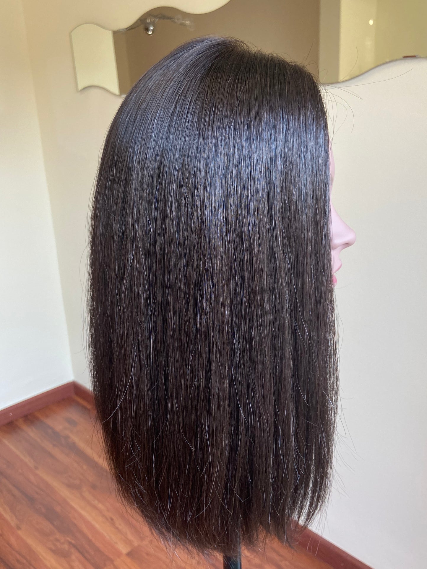 NEGRO SUAVE / 18" / 9x9 / Seda