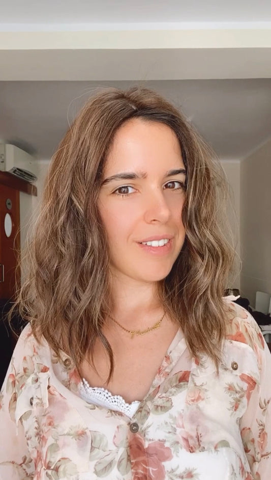 LIGHT ASH BROWN WITH SUBTLE HIGHLIGHTS / 16" / 8x8 / Silk Top