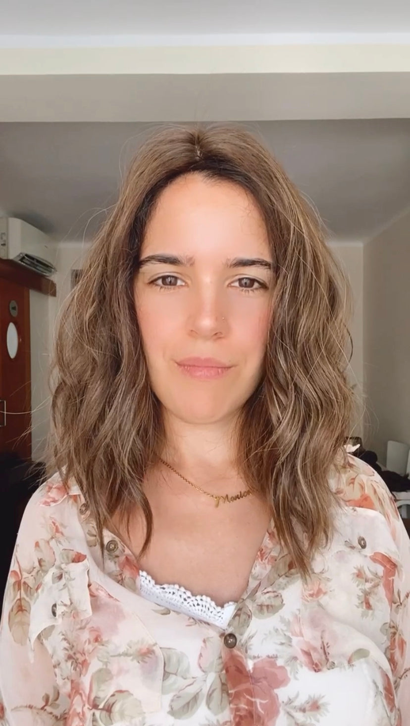 LIGHT ASH BROWN WITH SUBTLE HIGHLIGHTS / 16" / 8x8 / Silk Top