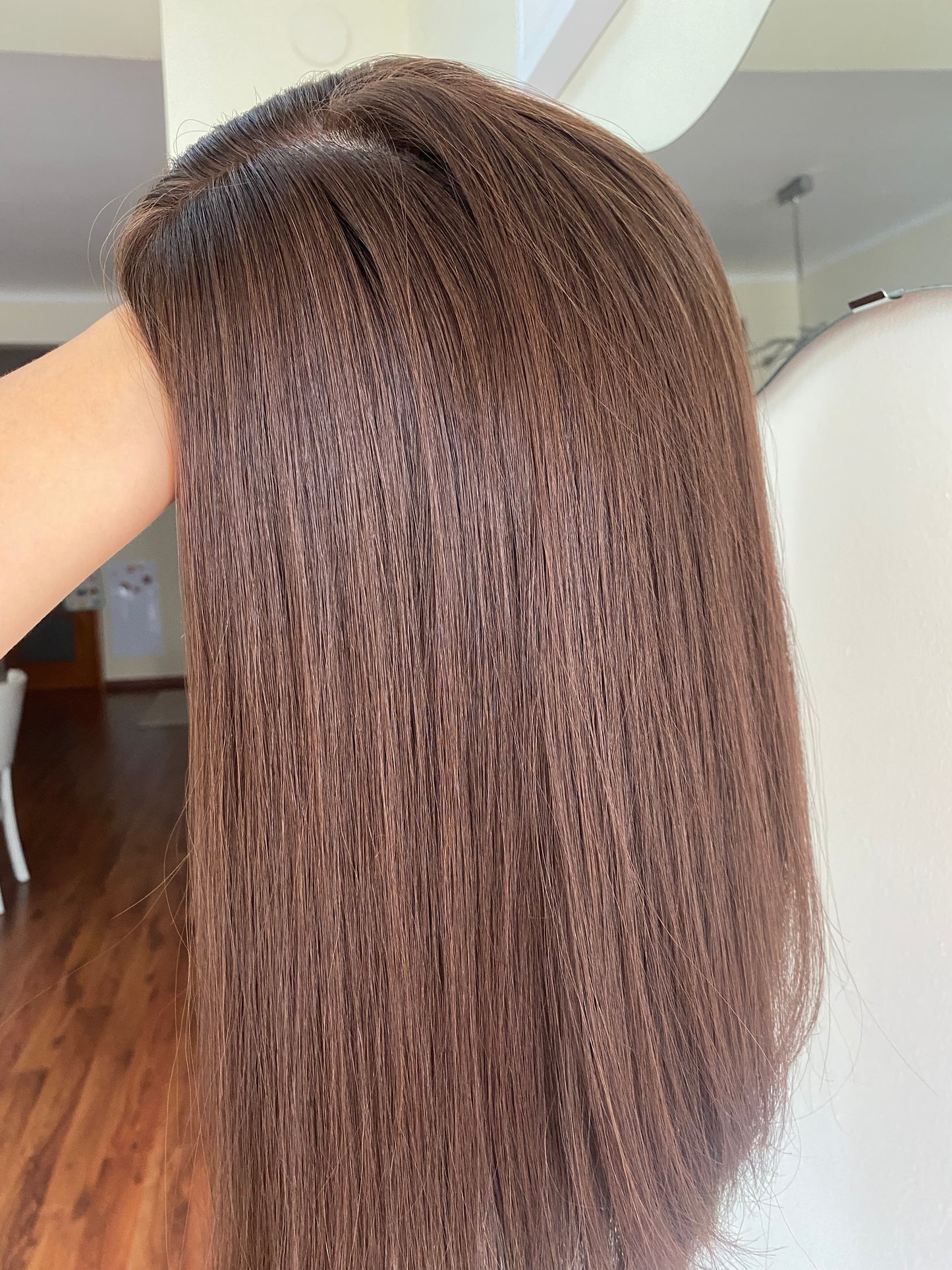 LIGHT WARM BRUNETTE / 16" / 8x8 / Silk Top