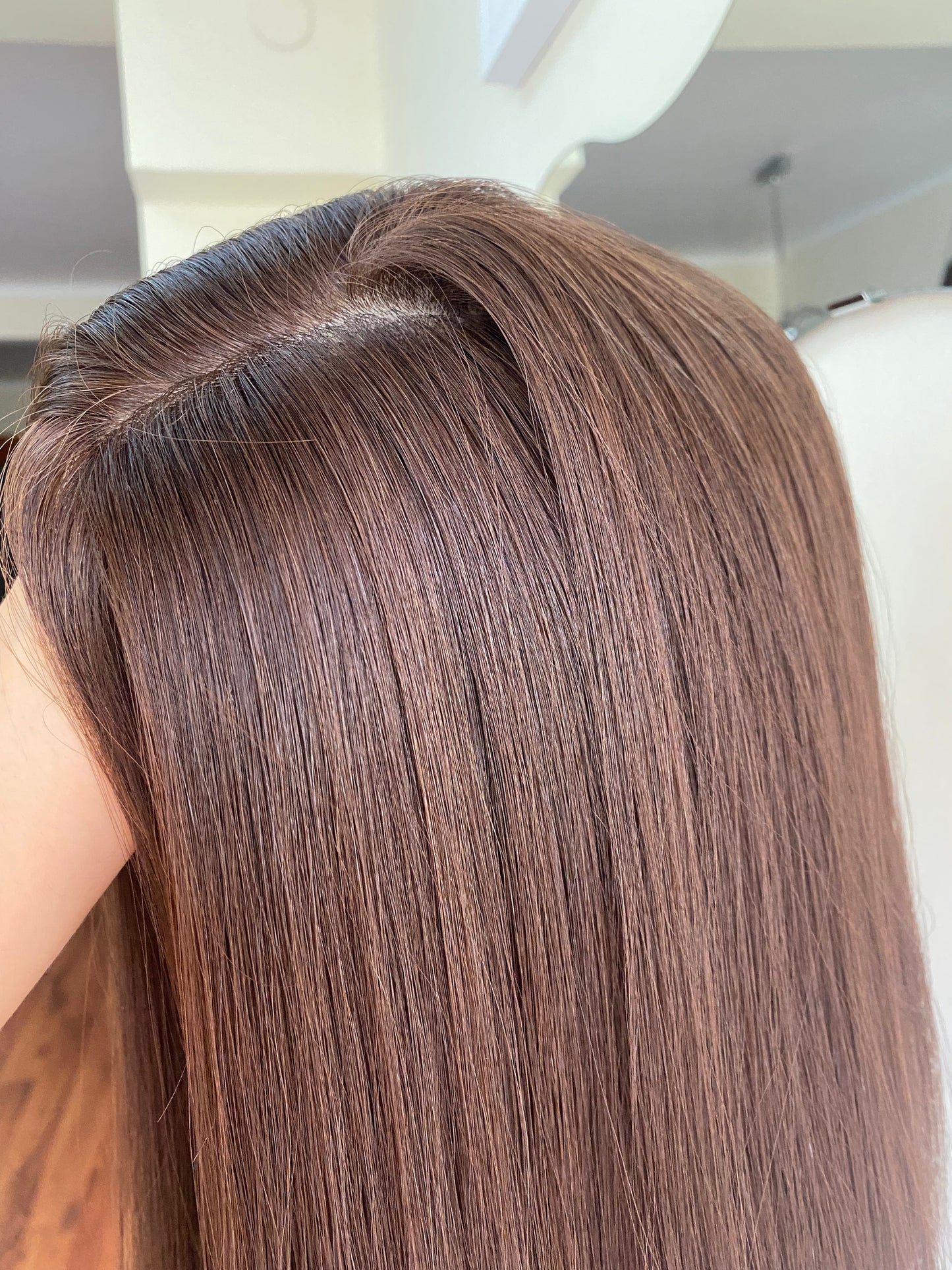 LIGHT WARM BRUNETTE / 16" / 8x8 / Silk Top