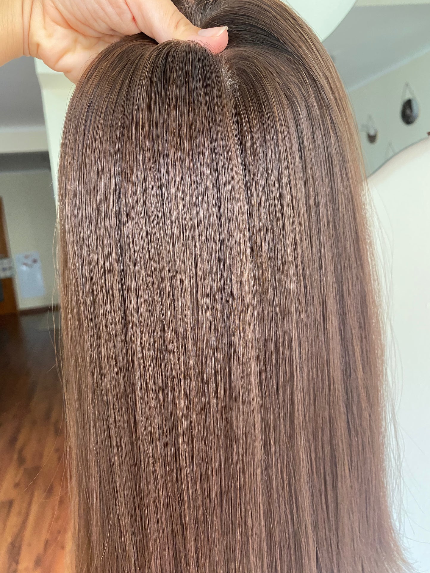 LIGHT WARM BRUNETTE / 16" / 8x8 / Silk Top