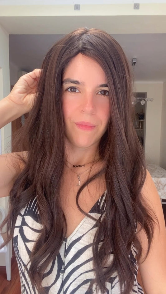 CASTAÑO OSCURO / 24" / 8x8 / Seda